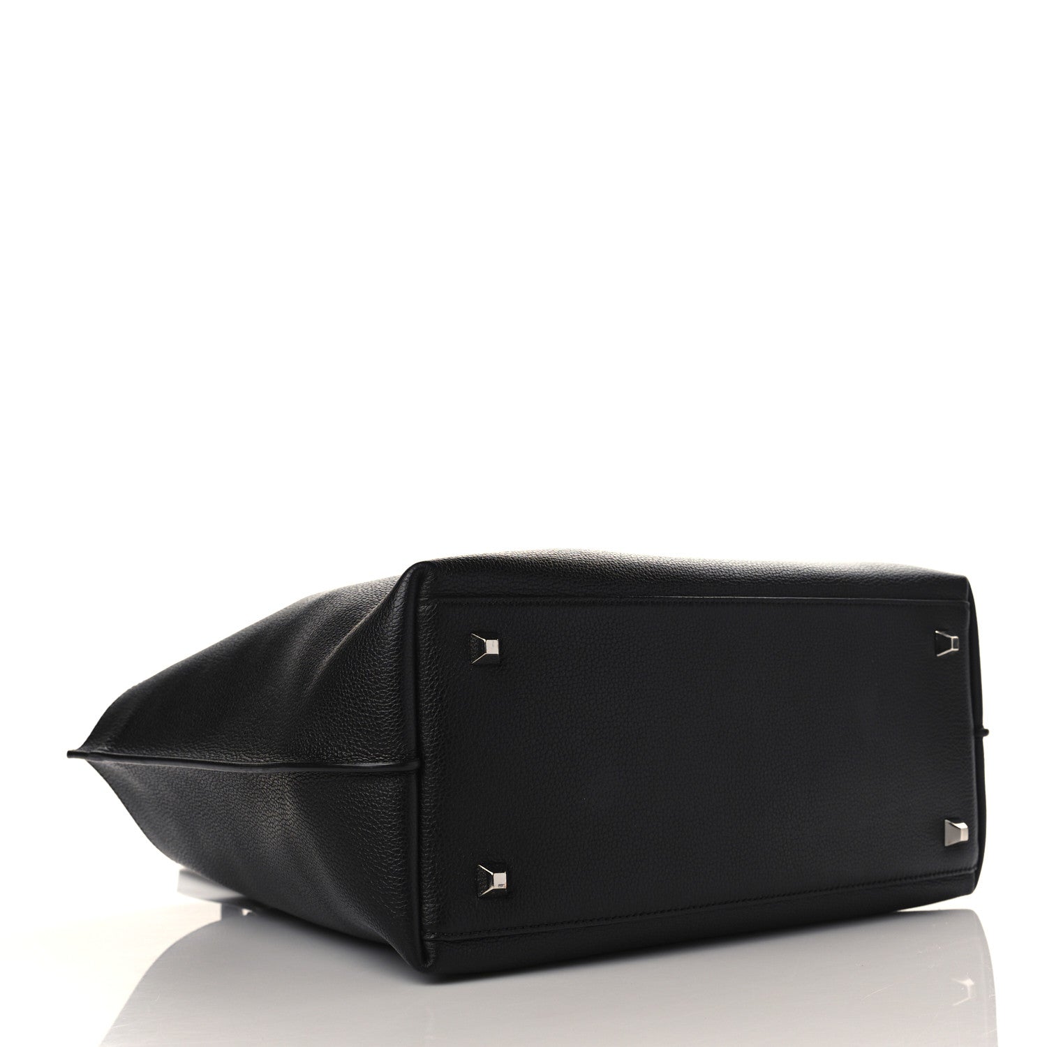 MCM Grained Calfskin Medium Yris Shopper Tote Black 5 of 9