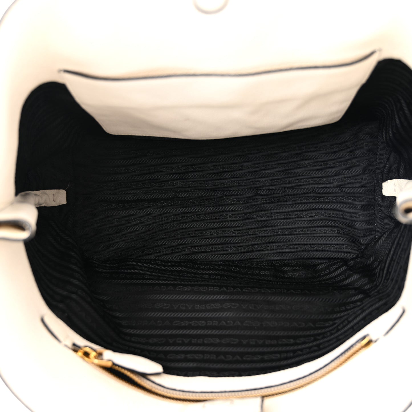 Vitello Daino Shoulder Bag White