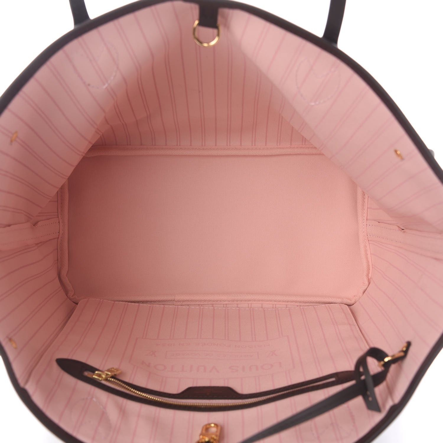 Louis Vuitton Damier Ebene Neo Neverfull MM Rose Ballerine 6 of 9