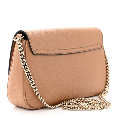 Gucci Pebbled Calfskin Medium Soho Flap Crossbody Camelia 3 of 10