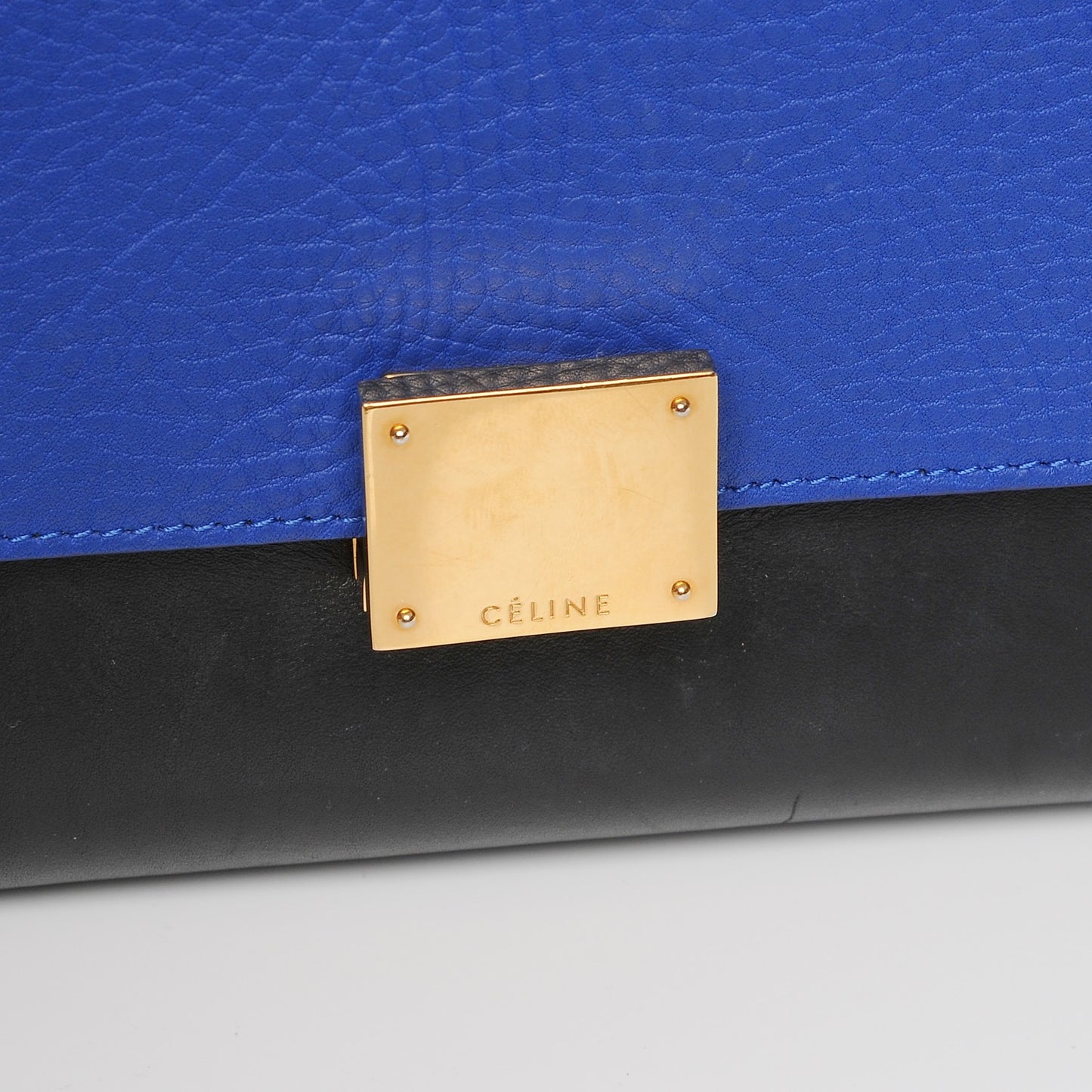 Elephant Calfskin Small Tri-Color Trapeze