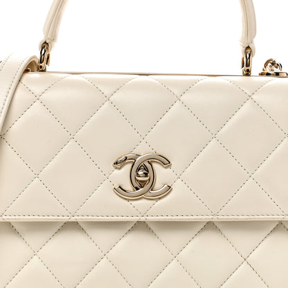 Chanel Lambskin Quilted Small Trendy CC Dual Handle Flap Bag White 8 of 10