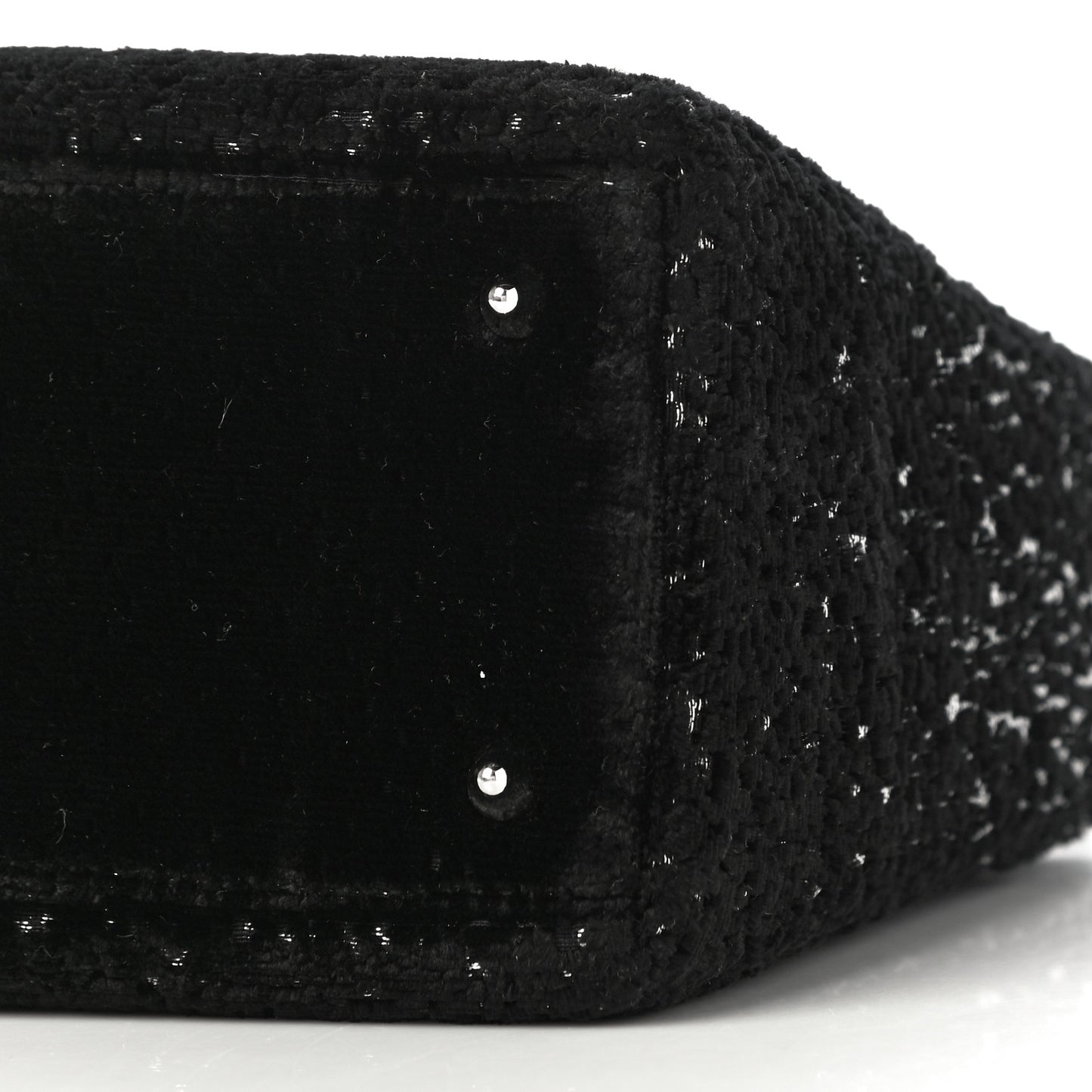 Fabric Lame Medium Lady Dior Black Silver