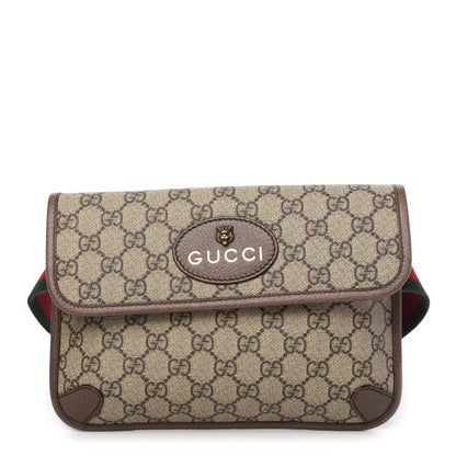 Gucci GG Supreme Monogram Neo Vintage Web Belt Bag Brown 1 of 11