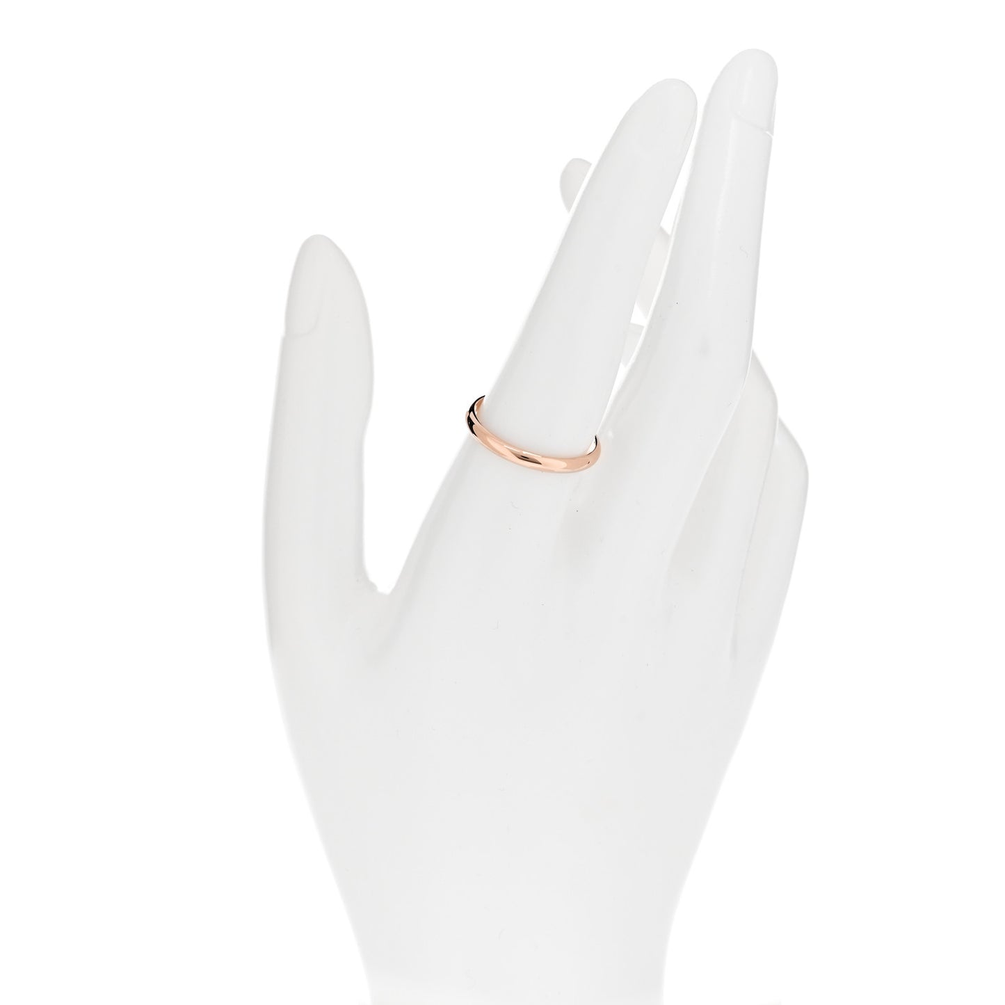 18K Pink Gold 2.5mm 1895 Wedding Band Ring 57 8