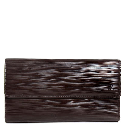 Louis Vuitton Epi Porte Tresor International Wallet Moka 1 of 8
