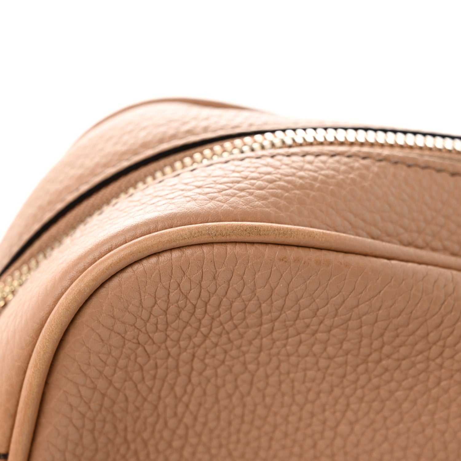 Gucci Pebbled Calfskin Small Soho Disco Bag Camelia 18 of 20