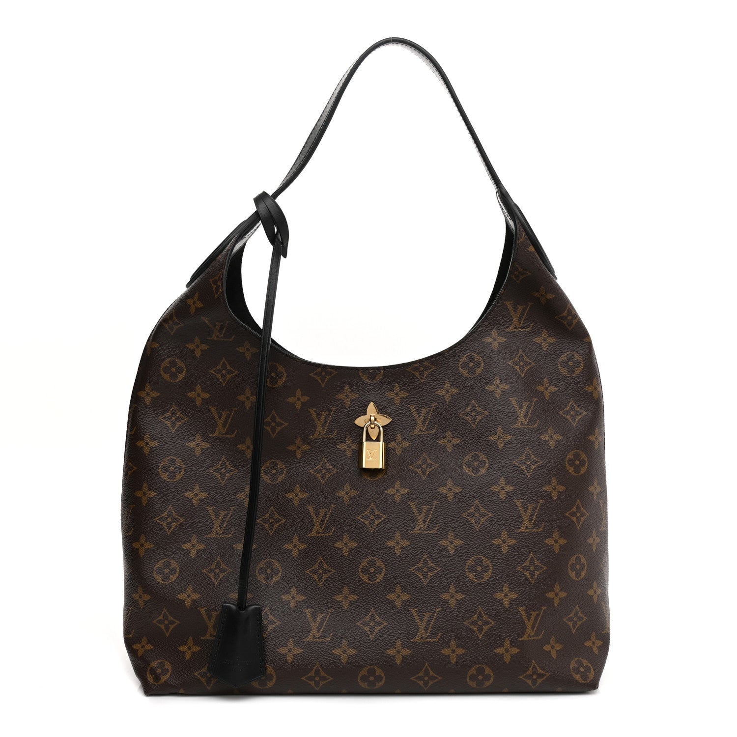 Louis Vuitton Monogram Flower Hobo Black 2 of 24
