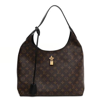 Louis Vuitton Monogram Flower Hobo Black 2 of 24