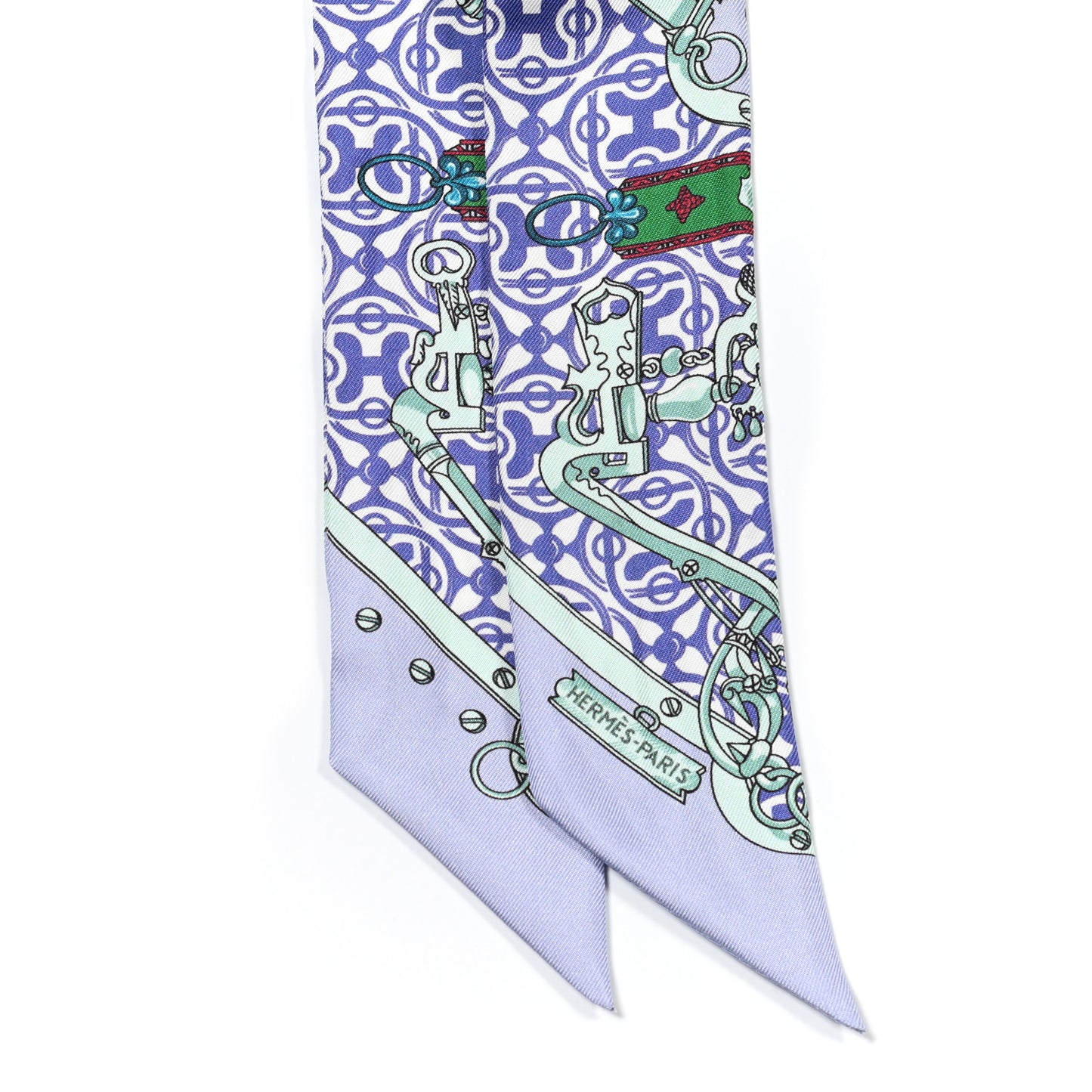 Silk Mors Et Gourmettes Remix Twilly Parme Vert Mauve