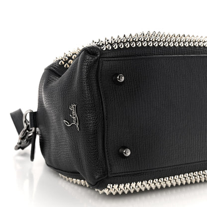 Christian Louboutin Grained Calfskin Studded Panettone Bowling Bag Black 8 of 9