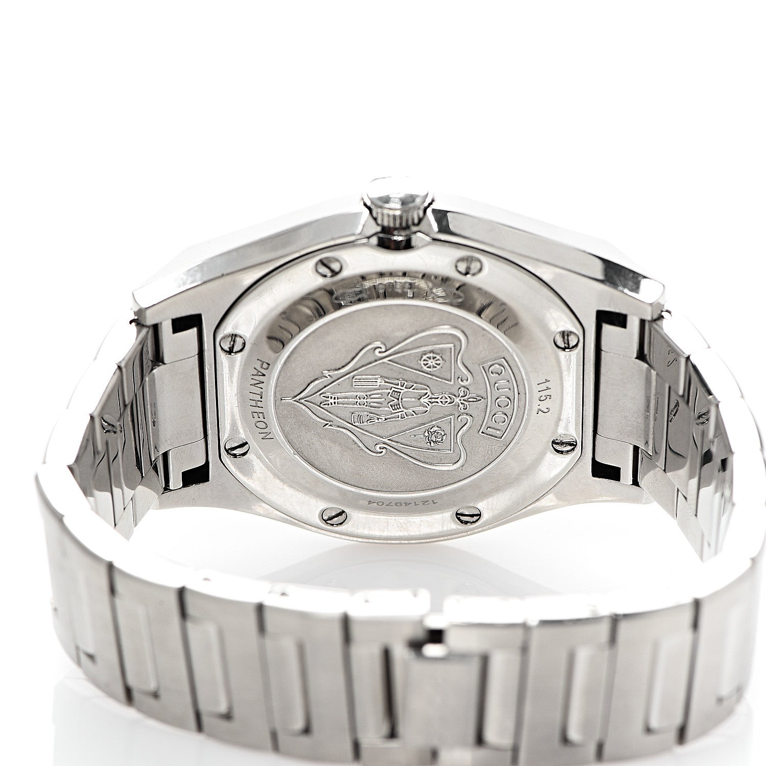 Gucci Stainless Steel 44mm Pantheon Quartz Watch 4 of 5
