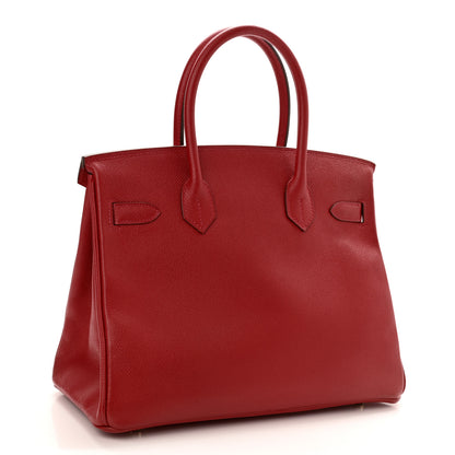 Hermes Epsom Birkin 30 Rouge Casaque 3 of 13