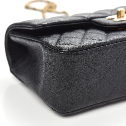 Chanel Caviar Quilted Mini Top Handle Rectangular Flap Black 5 of 11