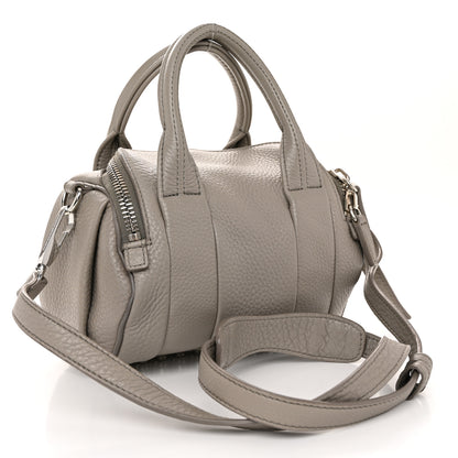 Alexander Wang Pebbled Lambskin Mini Rockie Mink Silver Hardware 3 of 9