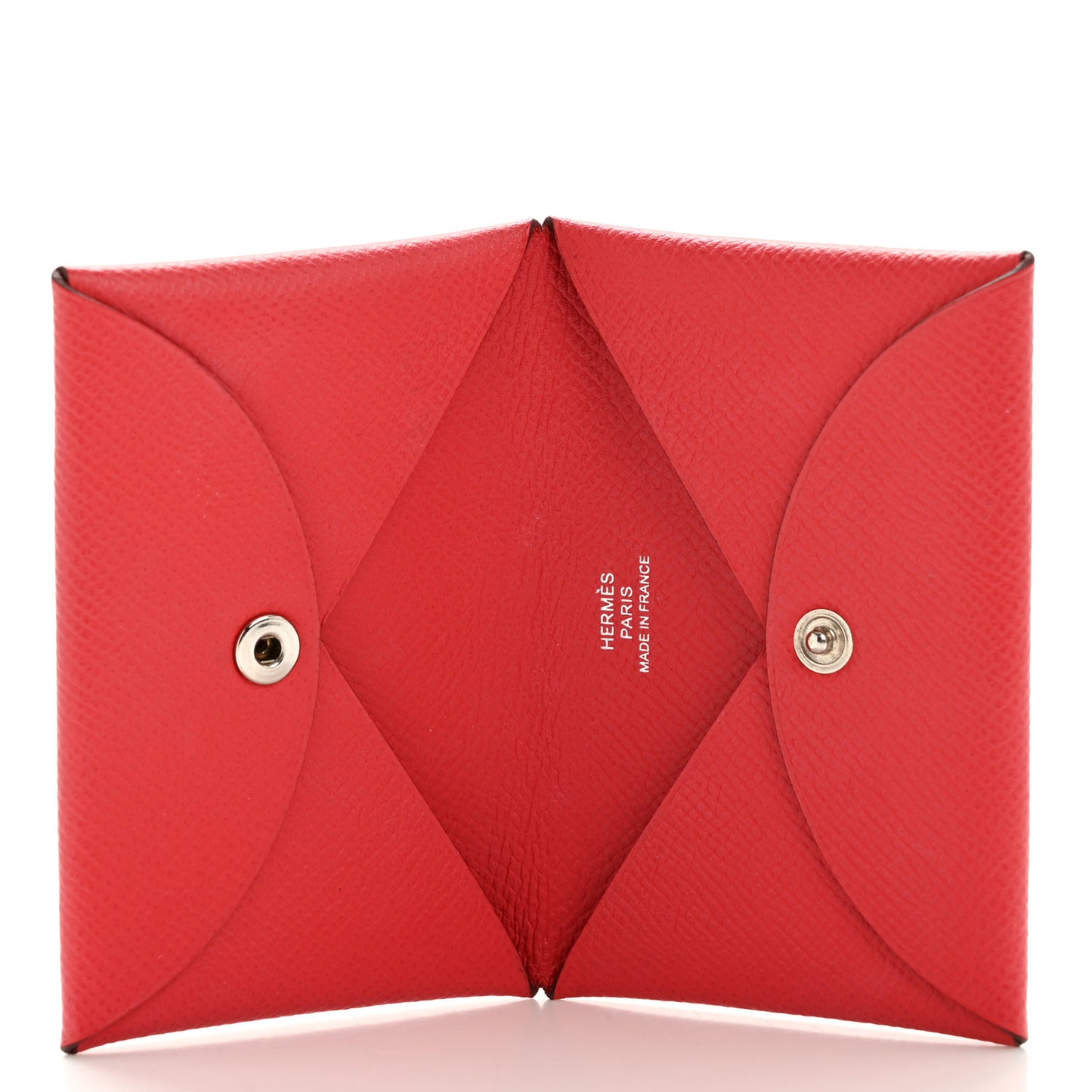 Epsom Calvi Card Case Rouge Casaque