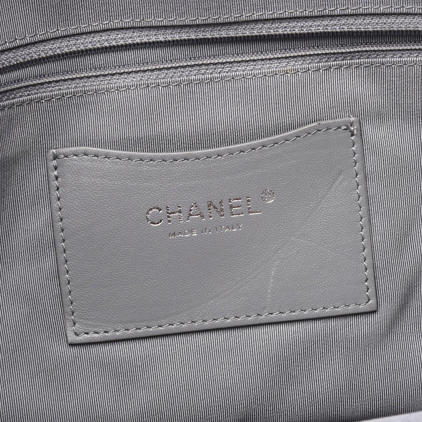 Calfskin Ultimate Stitch Shopping Tote Khaki