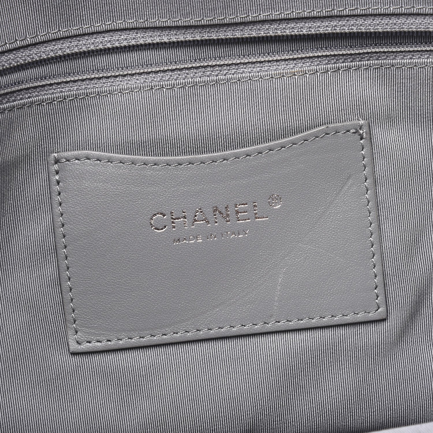 Chanel Calfskin Ultimate Stitch Shopping Tote Khaki 9 of 12