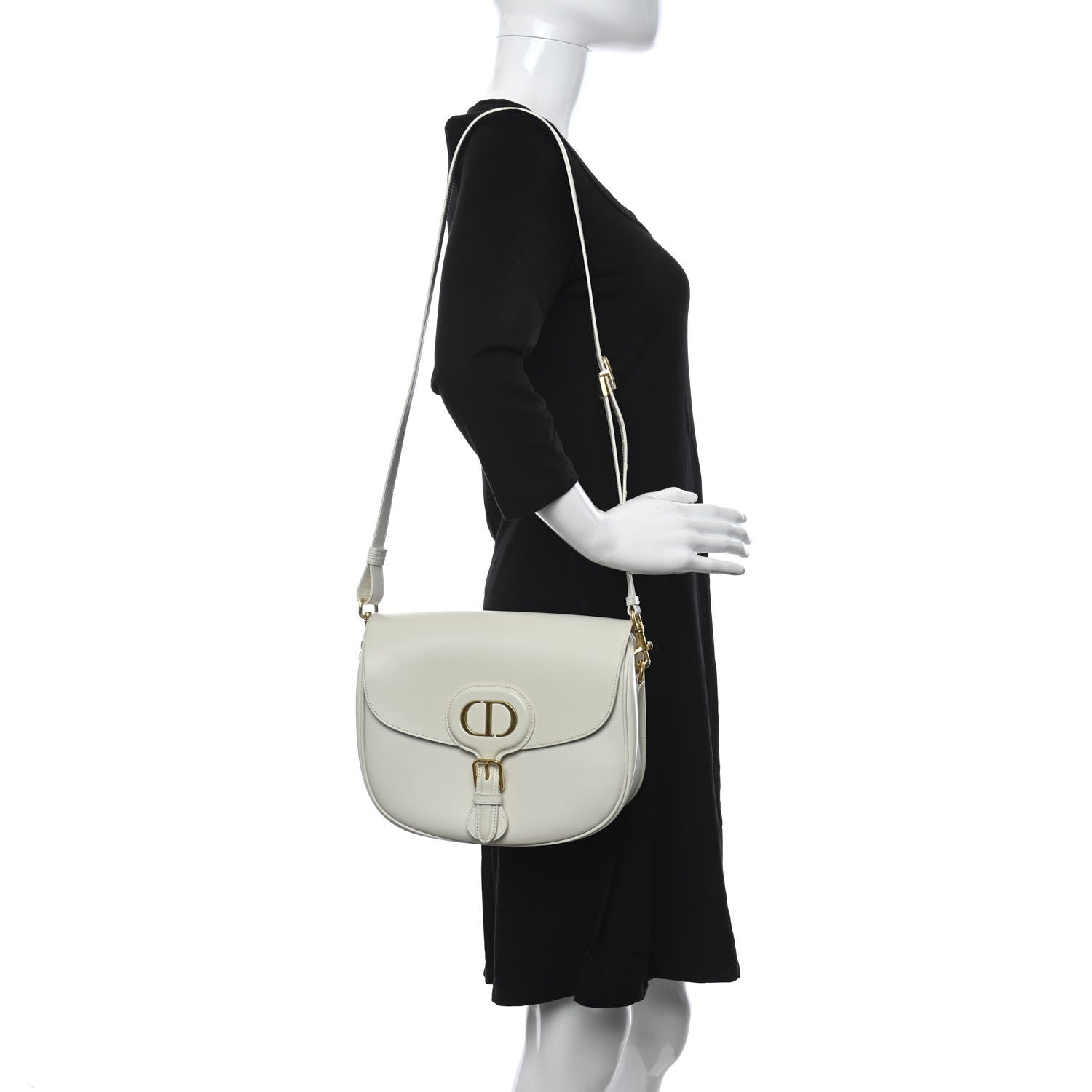 Christian Dior Box Calfskin Bobby Flap Latte 2 of 11