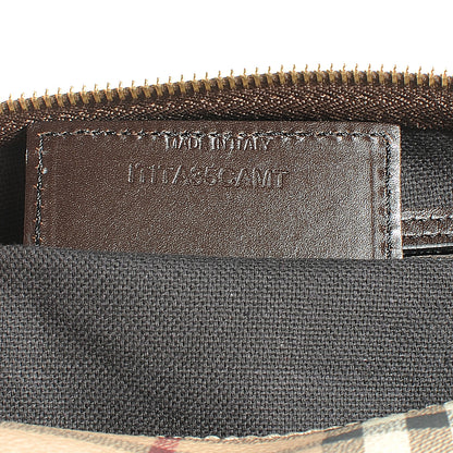 Burberry Haymarket Check Small Chester Bowling Bag Chocolate 7 of 7