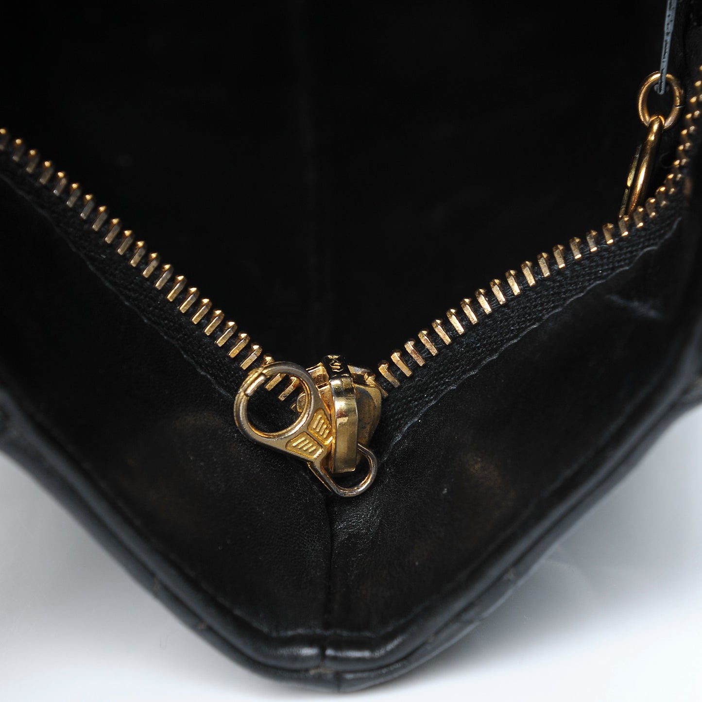 Lambskin Quilted Medallion Tote Black