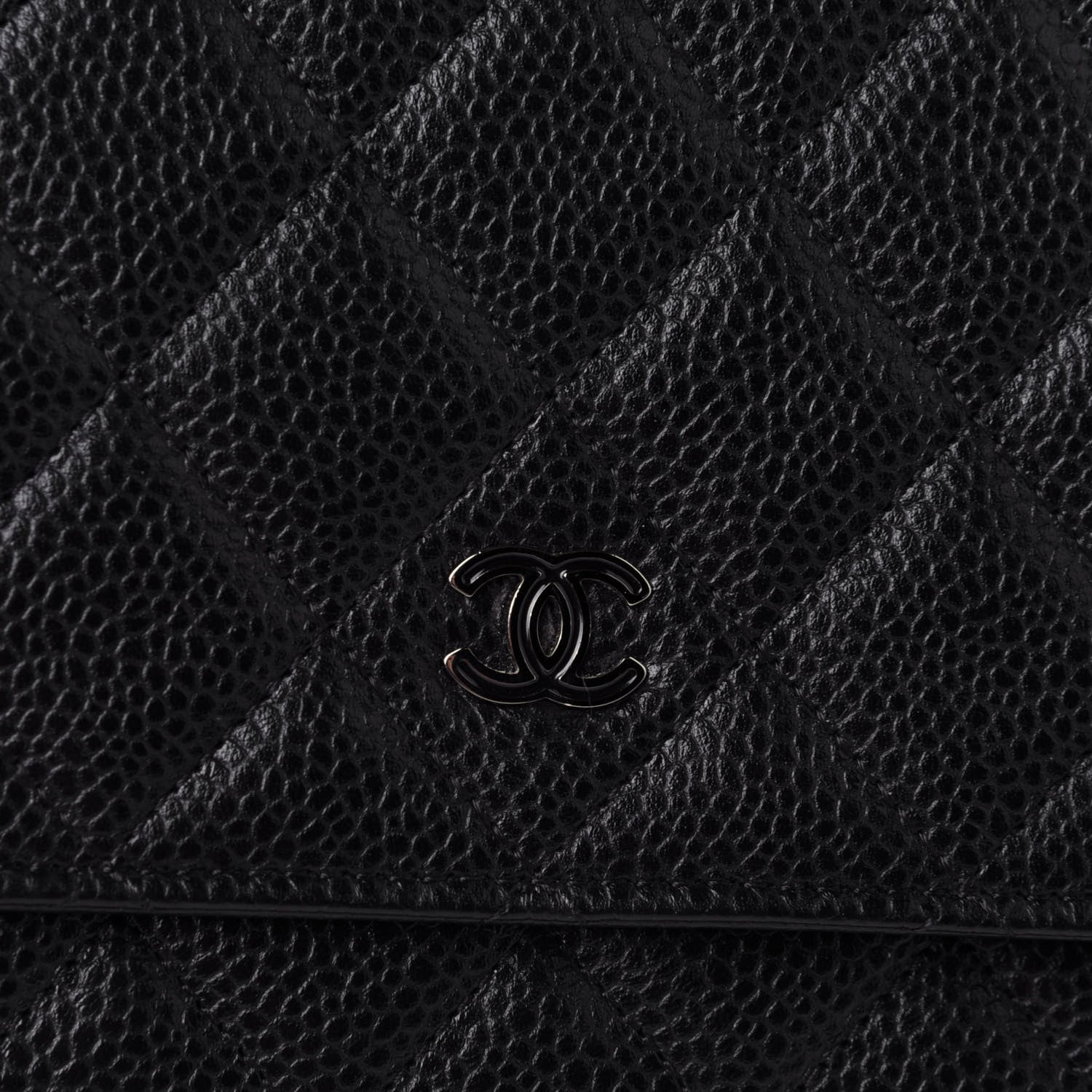 Chanel Caviar Quilted Wallet On Chain WOC Black 9 of 12