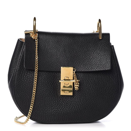 Chloe Grained Lambskin Drew Shoulder Bag Black 1 of 10
