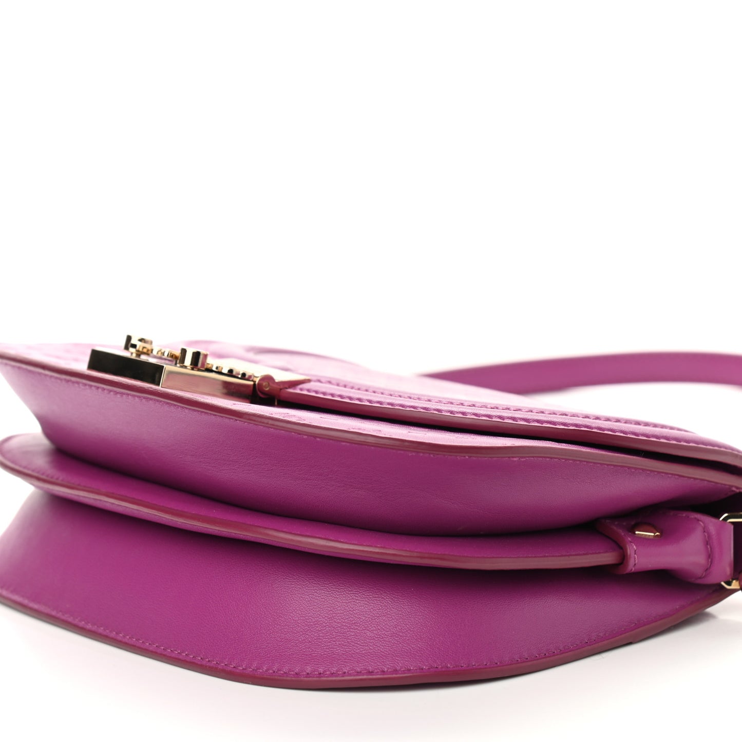 Calfskin Ottomar Monogram Trisha Shoulder Bag Purple