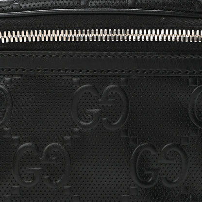 Gucci Calfskin GG Tennis Embossed Belt Bag Black 7 of 10