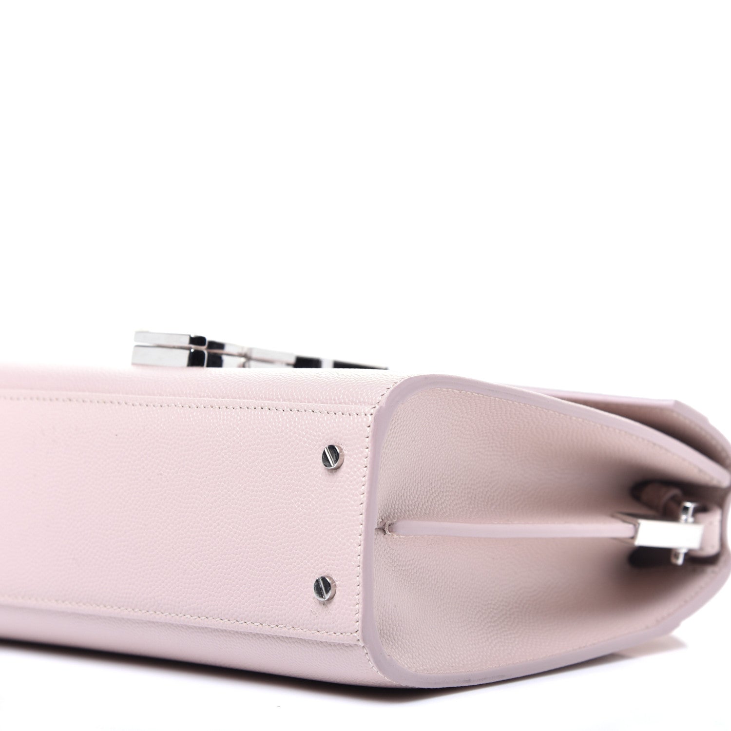 Saint Laurent Grain de Poudre Mini Classic Monogram Cassandra Top Handle Marble Pink 8 of 8
