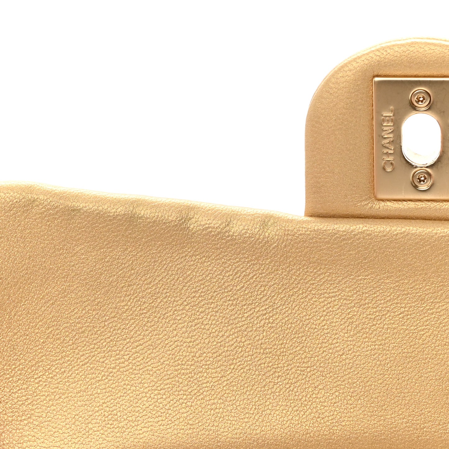 Lambskin Pearls Flap Gold