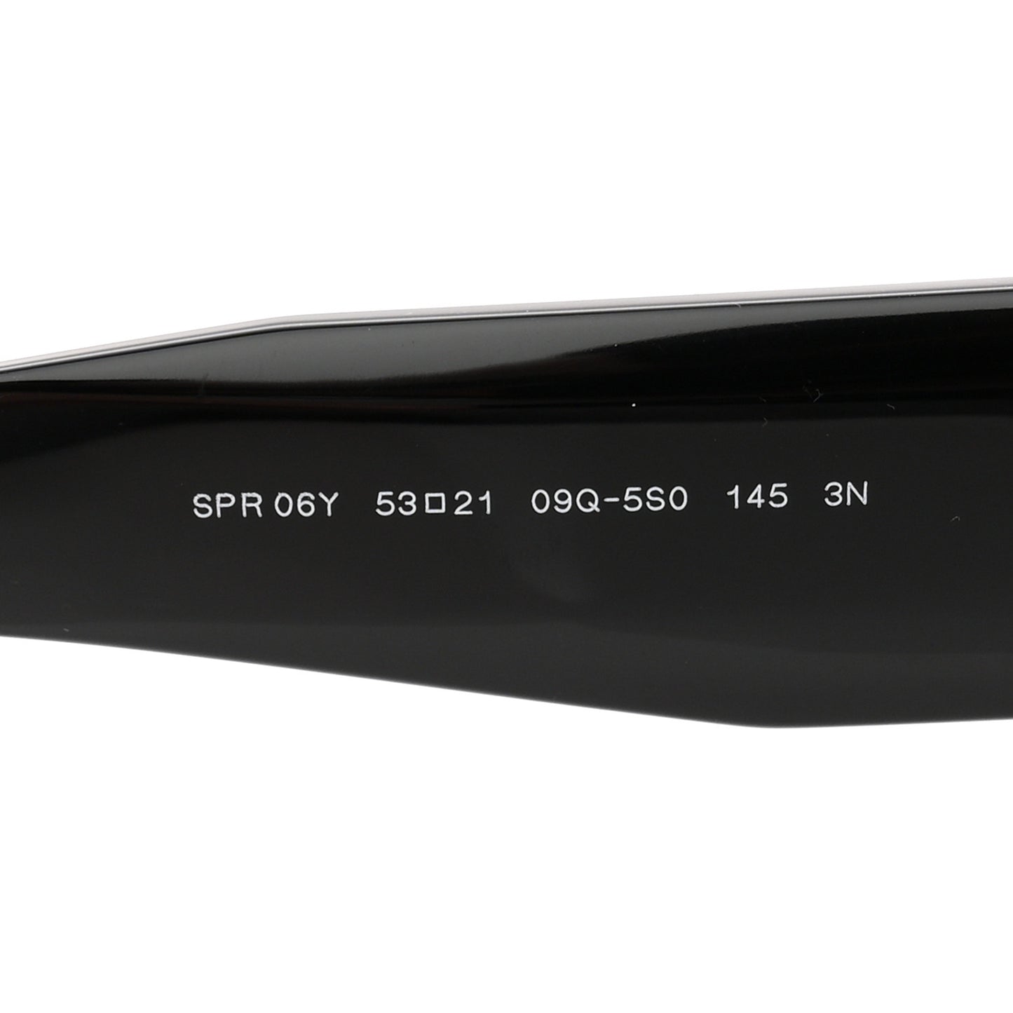 Acetate Symbole Sunglasses SPR 06Y Black