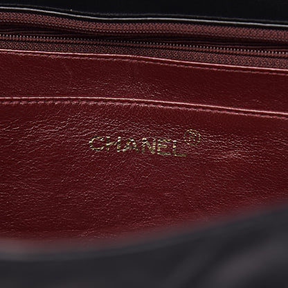 Chanel Lambskin Quilted XL Jumbo Single Flap Black 6 of 11