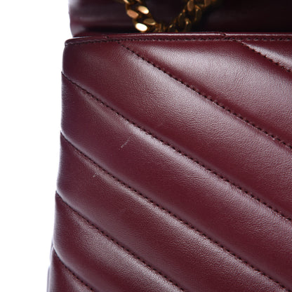 Saint Laurent Calfskin Y Quilted Monogram Medium Loulou Chain Satchel Palissandre 12 of 15