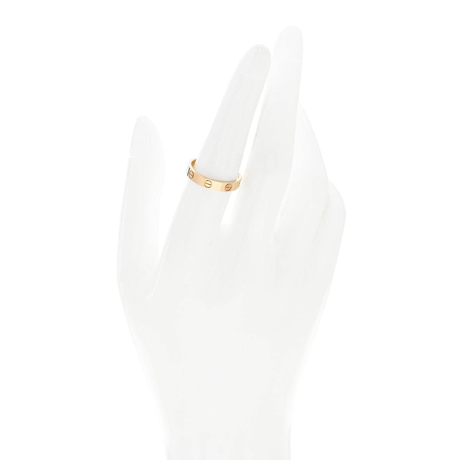Cartier 18K Yellow Gold 3.5mm LOVE Wedding Band Ring 55 7.25 2 of 5