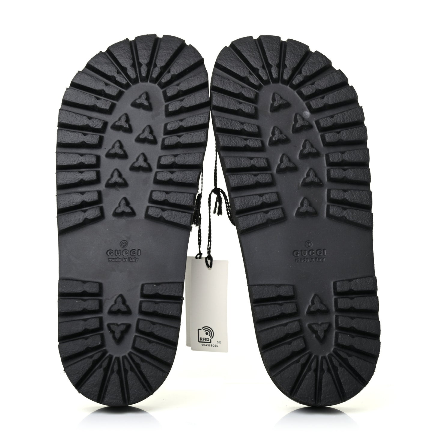 Rubber Web Mens Lug Sole Slide Sandals 7 Black Green Red
