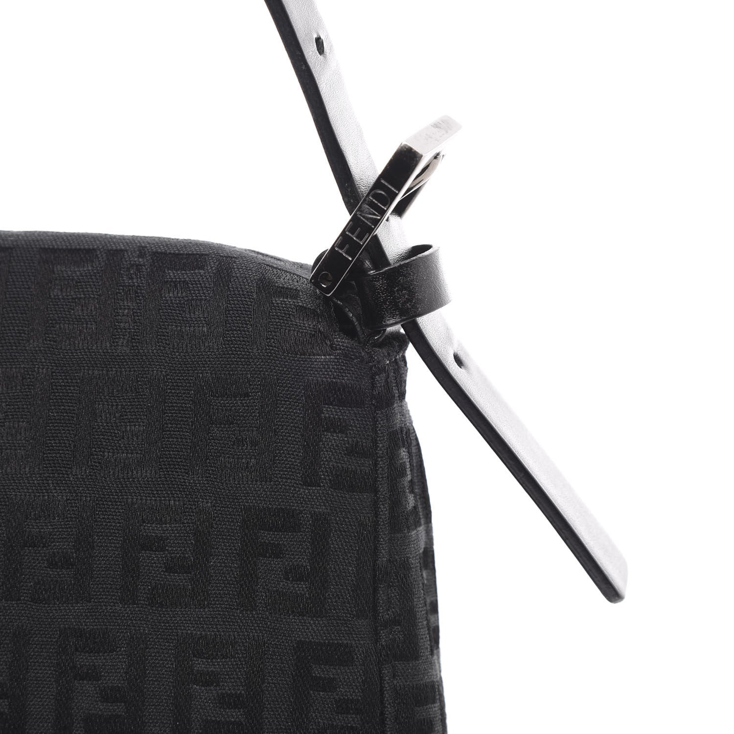 Fendi Zucchino Baguette Black 11 of 11
