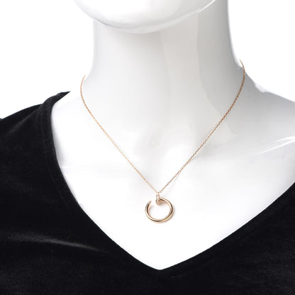 Cartier 18K Pink Gold Diamond Juste Un Clou Pendant Necklace 2 of 5