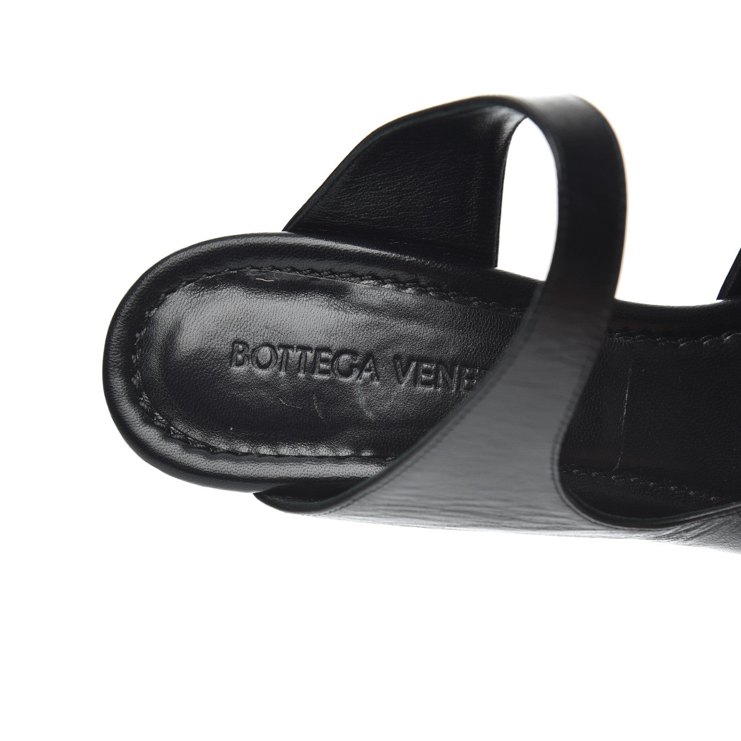 Bottega Veneta Nappa Crunch Lux Sandals 38.5 Black 6 of 20