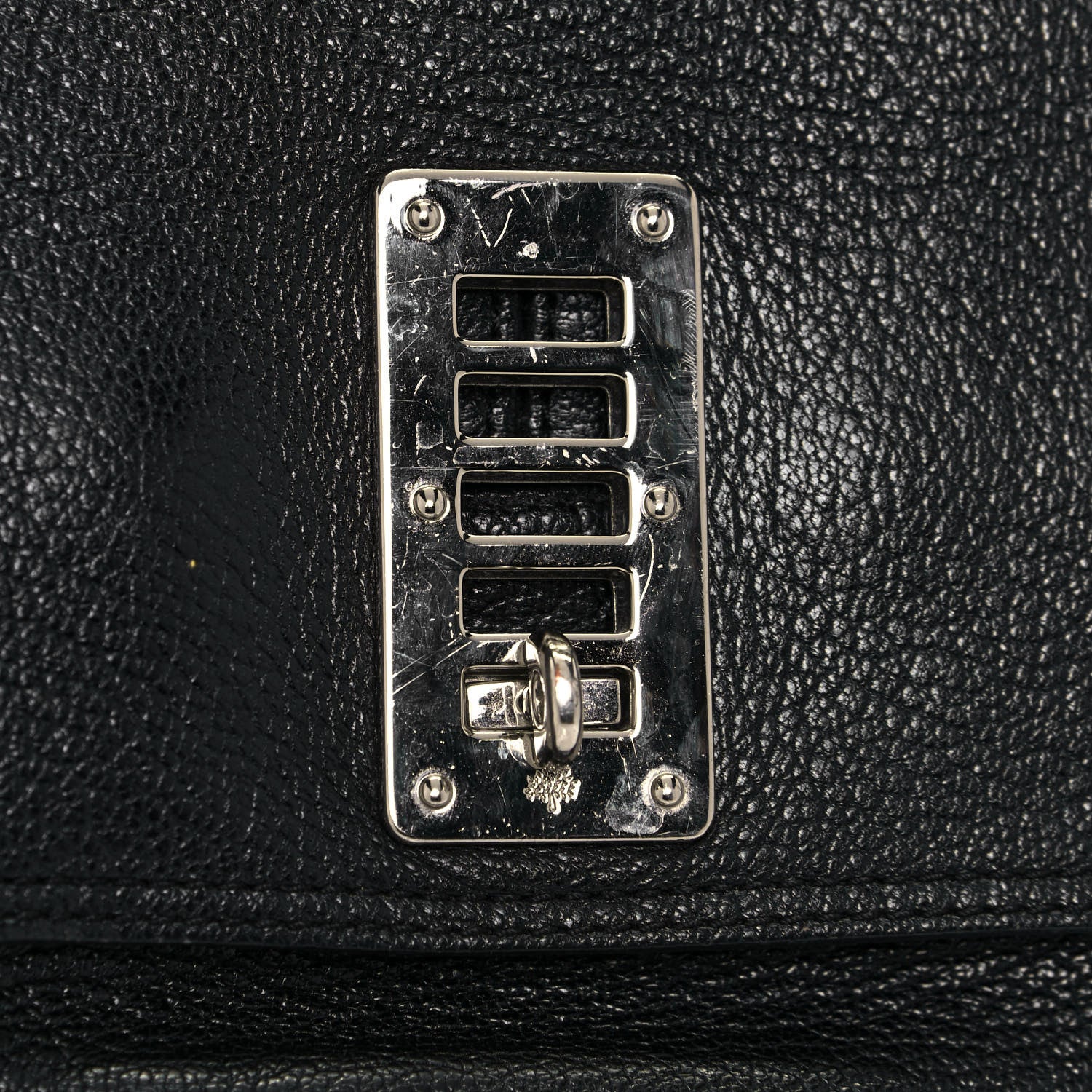 Mulberry Stone Polished Goatskin Maggie Shoulder Bag Black 19 of 19