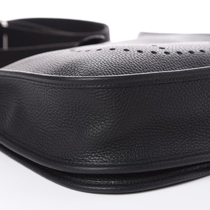 Hermes Taurillon Clemence Evelyne III PM Black 8 of 10