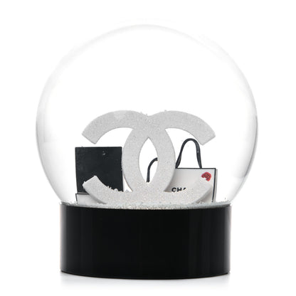 Chanel Glass CC Shopping Bag Snow Globe 3 of 5
