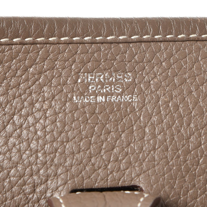 Hermes Taurillon Clemence Evelyne III PM Etoupe 6 of 9