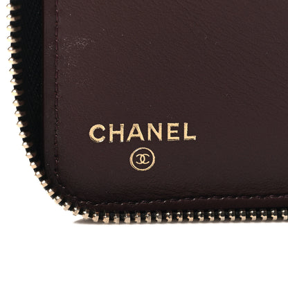 Chanel Caviar Quilted Zip Around Notebook Agenda Cover Black 7 of 12