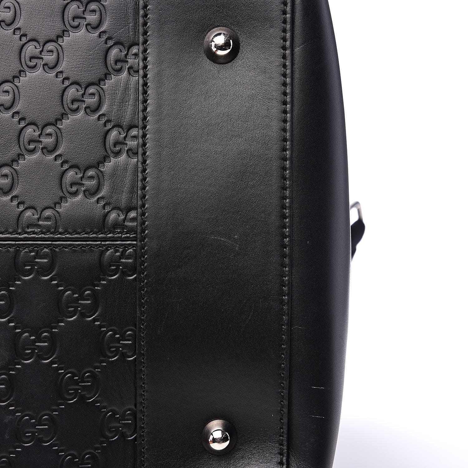 Gucci Guccissima Signature Large Duffle Black 11 of 15