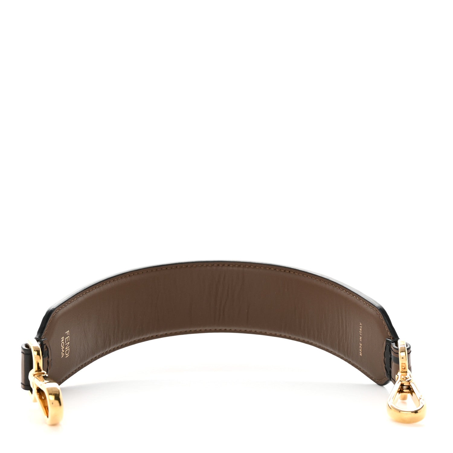 Fendi Calfskin FF 1974 Embossed Mini Strap You Maya Black 3 of 6