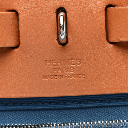 Hermes Toile Vache Hunter Herbag Zip 39 MM Bleu Izmir Natural 7 of 12