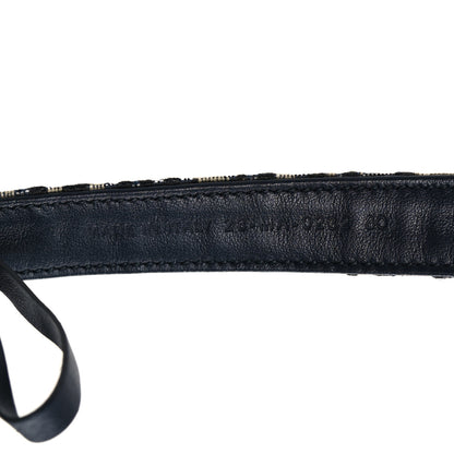 Christian Dior Jacquard Oblique 20mm Saddle Belt 80 32 Blue 6 of 6