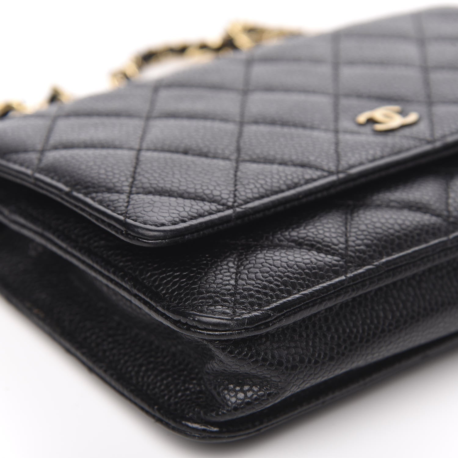 Chanel Caviar Quilted Wallet On Chain WOC Black 12 of 15