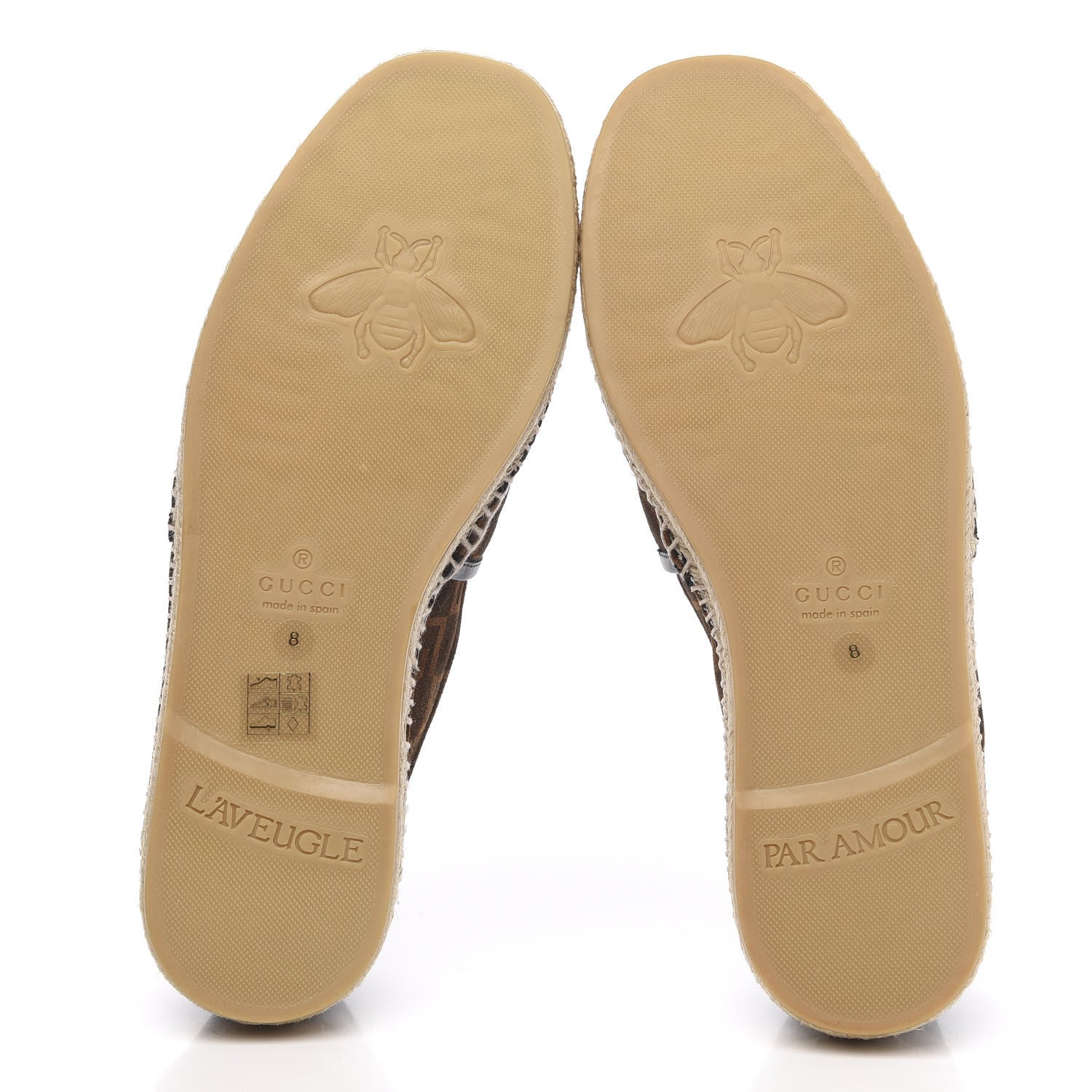 Gucci Suede Square G Mens Espadrilles 8 Sigaro 5 of 9